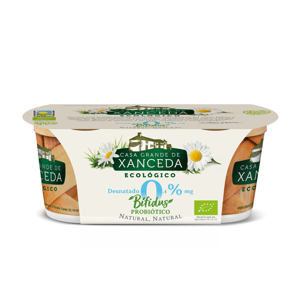 Yogur Ecológico Desnatado Natural | Pack de 2 x 125g