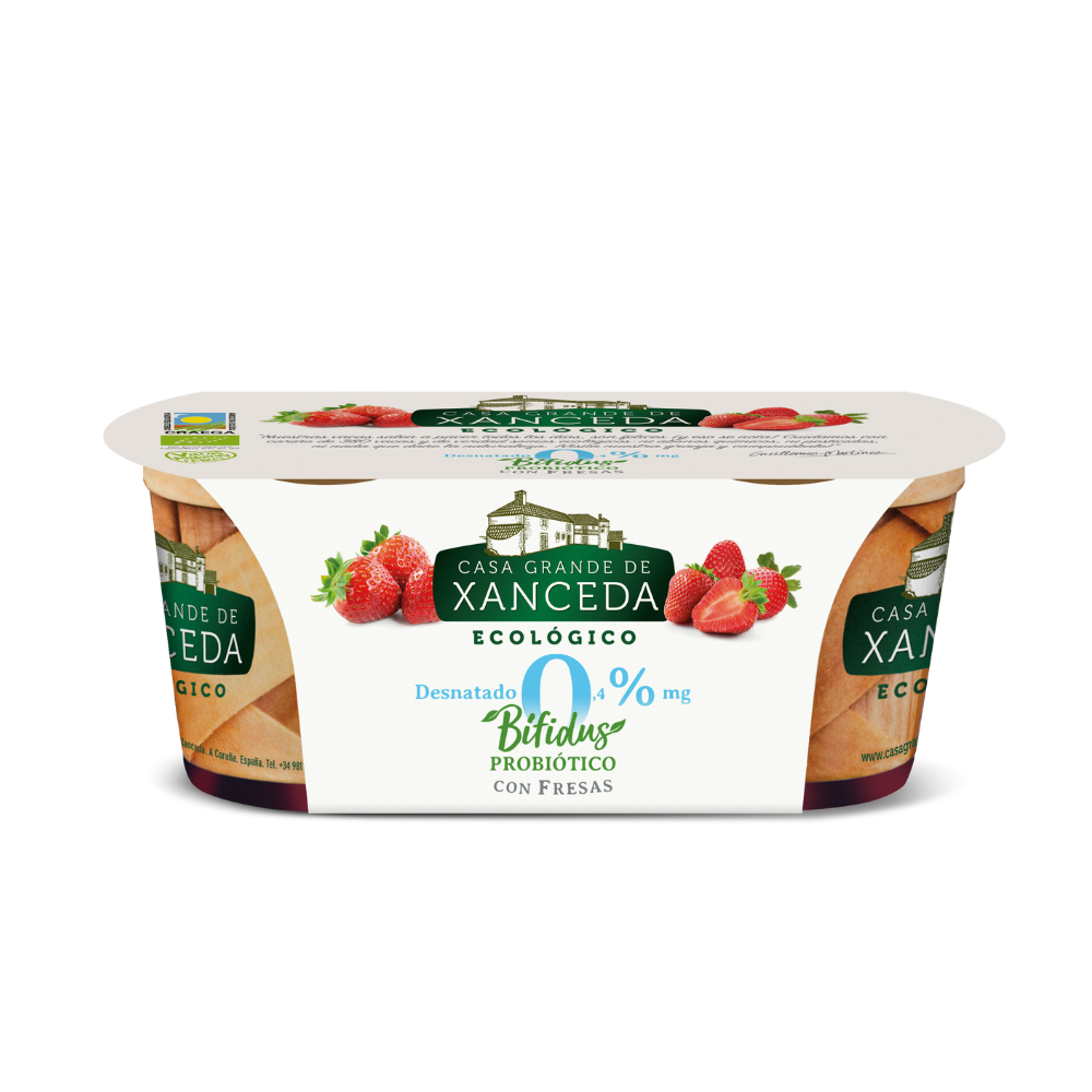 Yogur Bifidus Ecológico Fresa | Pack de 2 x 125g