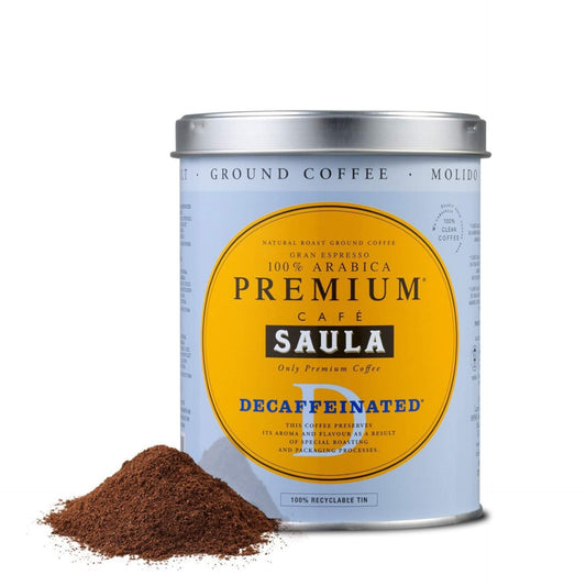 Café Saula. Gran Espresso Premium Descafeinado Molido